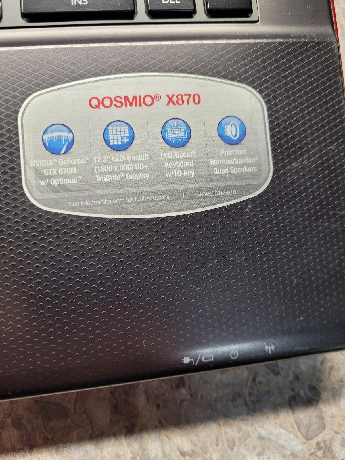 Toshiba Qosmio X870 17.3″ Intel Core i7-3610QM 12GB RAM 250GB SSD Win 7 GTX 670M