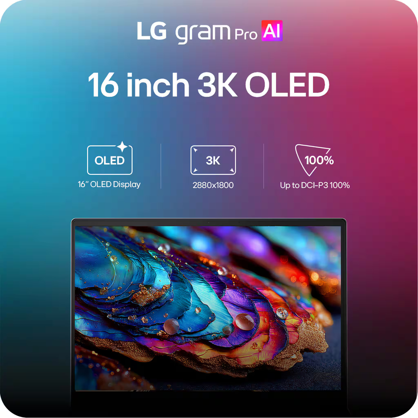LG – gram Pro 16″ 120Hz 3K OLED Laptop Intel Core Ultra X7 Processor 358H wit…