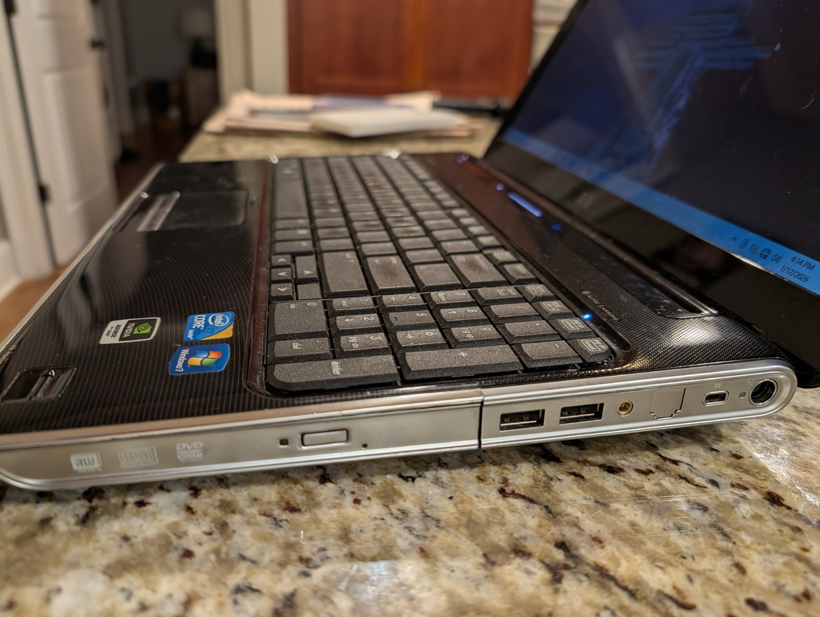 HP PAVILION DV6t-2300 I7-Q720@1.6GHz 8GB RAM 120GB SSD WIN 10 NVIDIA GT 320M