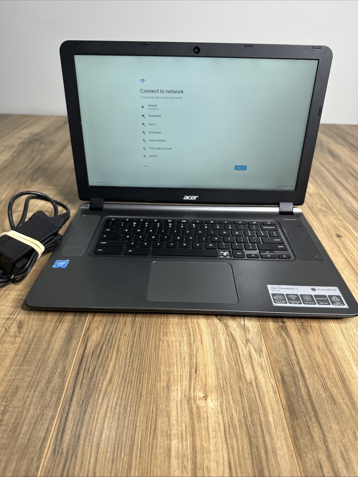 Acer Chromebook 15 CB3-532 With Charger