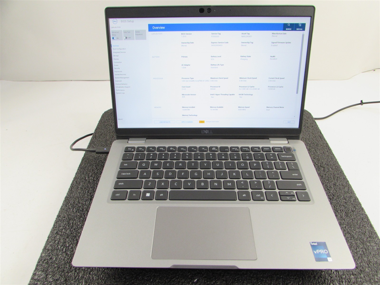 DELL LATITUDE 5330 FHD TOUCHSCREEN I5-1245U 10 CORE 512GB SSD 16GB RAM NO O.S