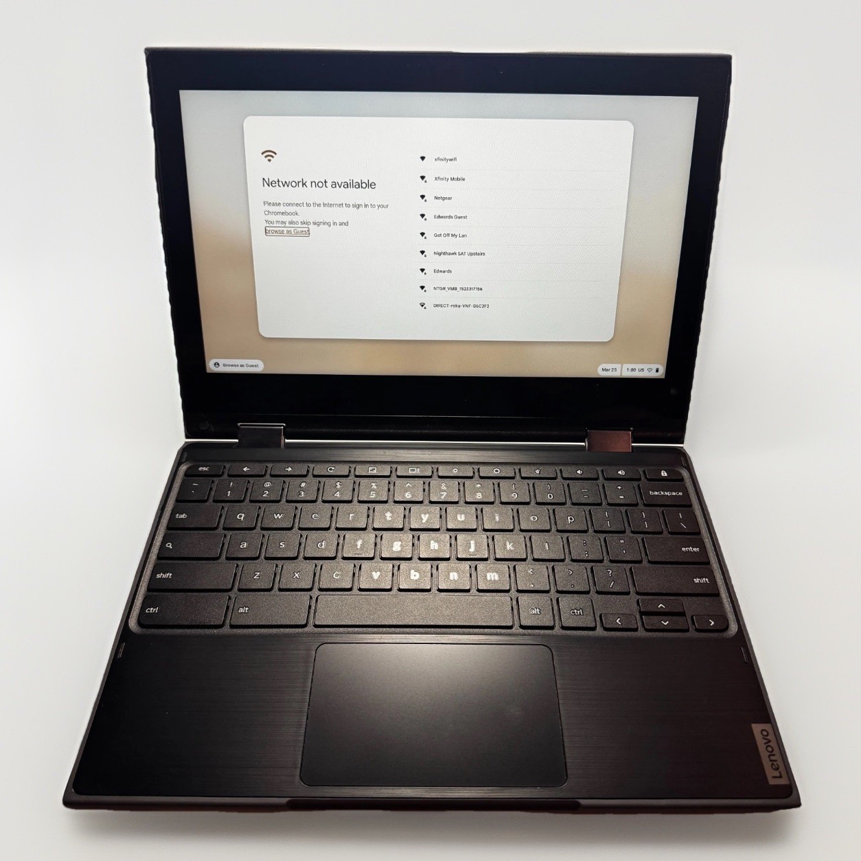 Lenovo 300e chromebook 2nd Gen MTK model 81QC 2-in-1 Touch 32GB – 11.6″