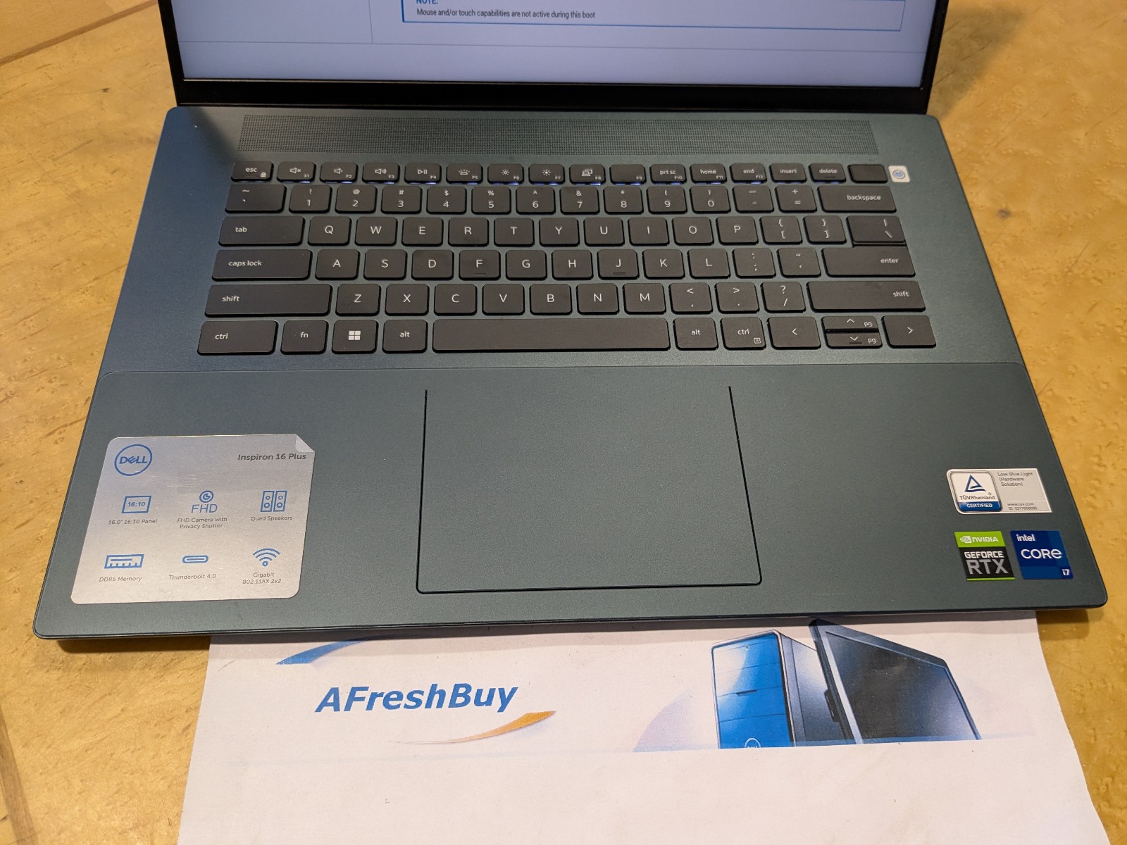 Dell Inspiron 16 Plus 7620 3K i7-12700H 16GB Ram 500GB SSD RTX3050 4GB No OS/AC
