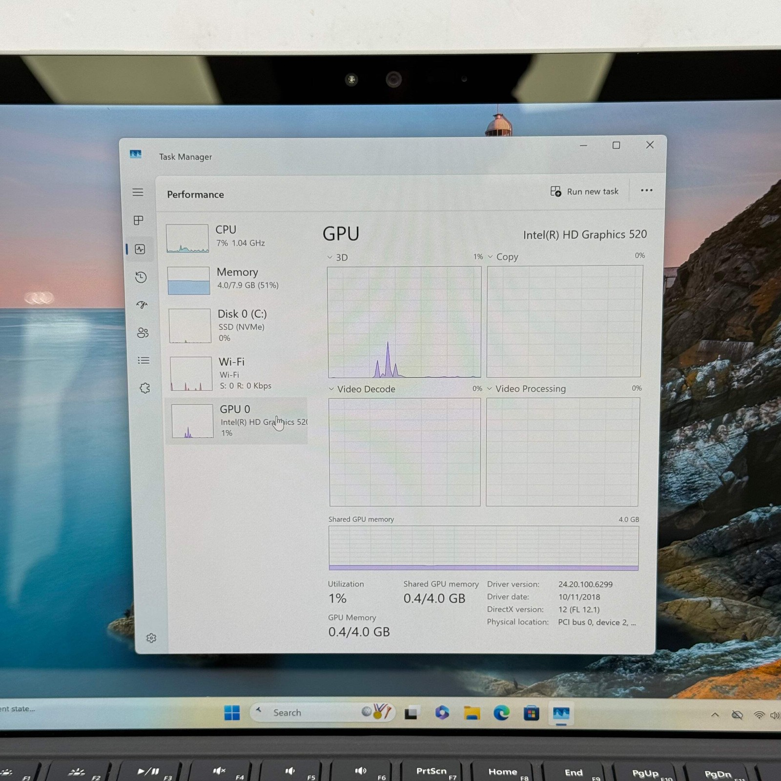 Microsoft Surface Pro 4 1724 12.3″ i5 2.5GHz 8GB RAM 256GB SSD