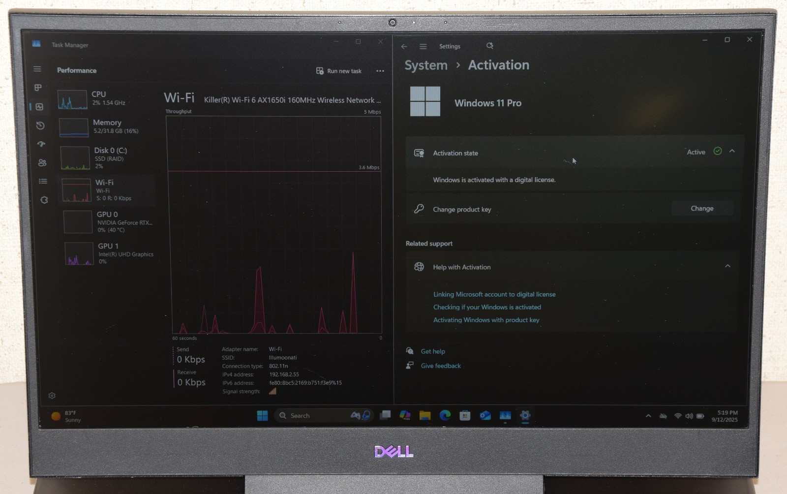 Dell G7 7500 15.6″ i7-10750H 6-Core 1TB NVMe SSD 32GB GeForce RTX 2070 RGB 144Hz