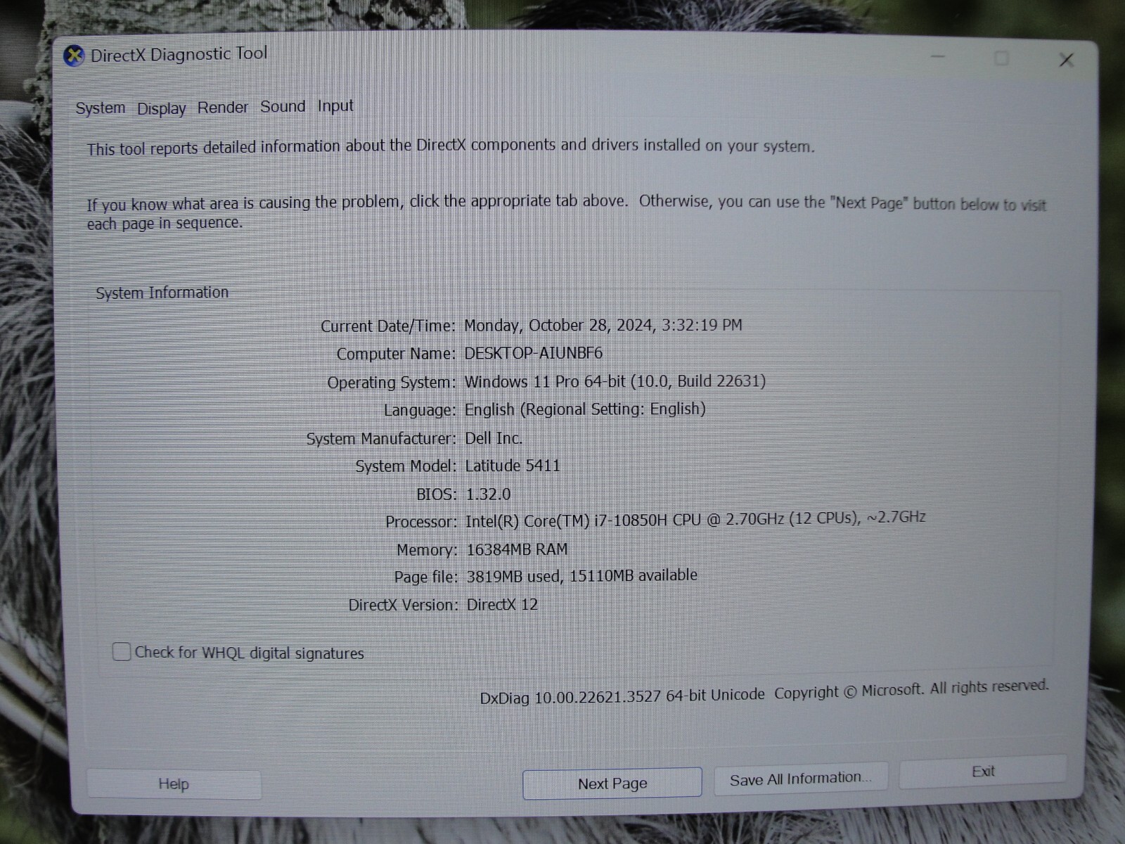 Dell Latitude 5411 14″FHD TOUCH i7-10850H 2.7GHz 16GB 512GB SSD NVIDIA MX250 2GB