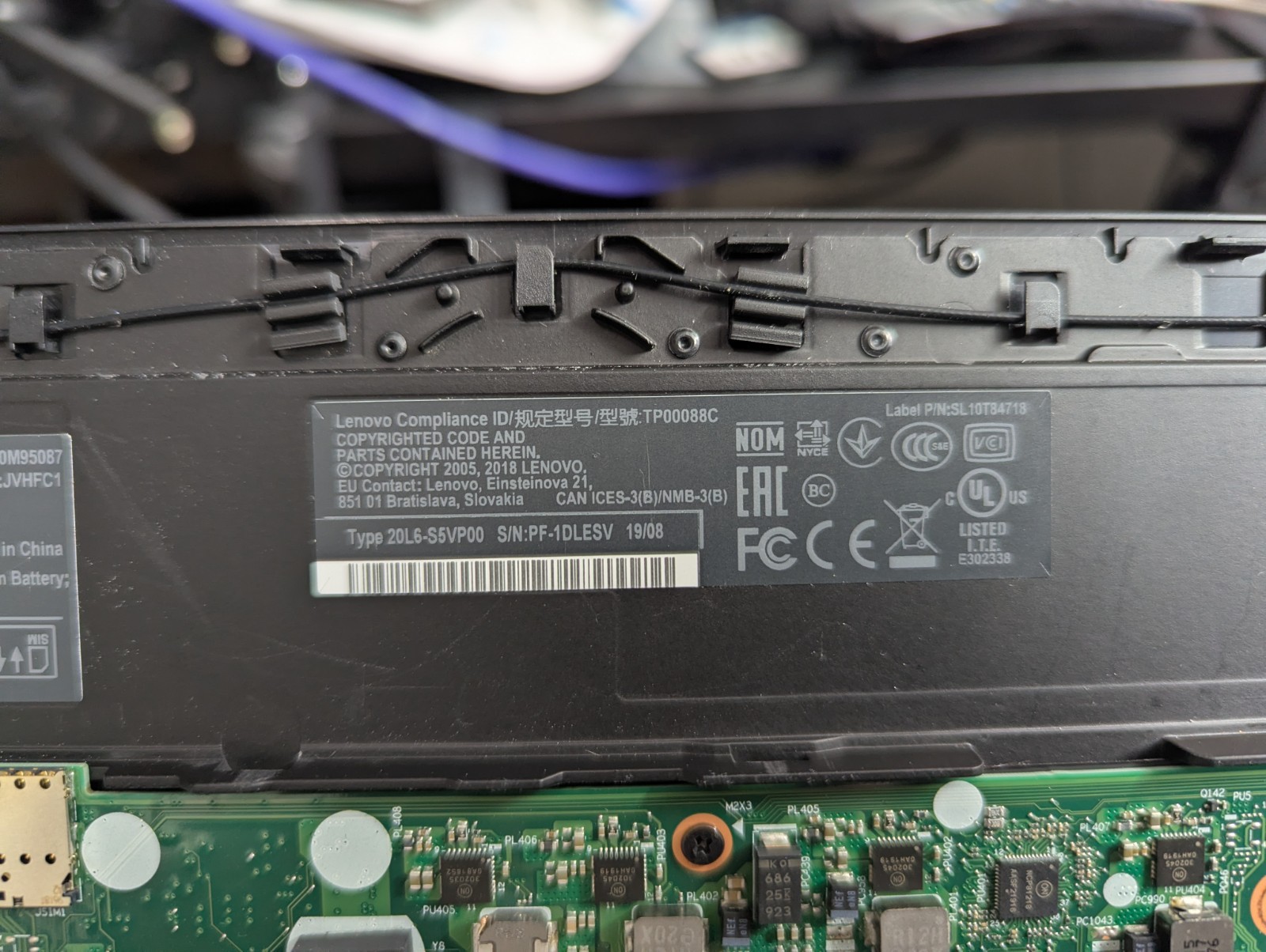 Lenovo thinkpad T480 i5-8350U 8 GB RAM, M.2 Carrier, 256GB M.2 SSD