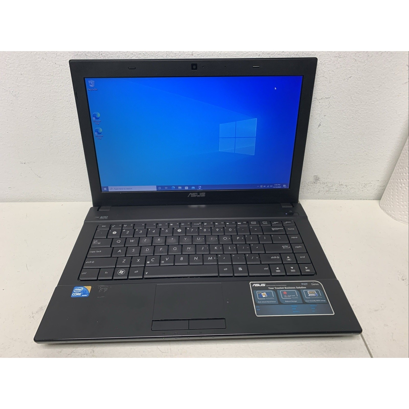 ASUS P42F Core i3 M370 2.40ghz 4GB Ram 320GB HHD WIND 10 Pro