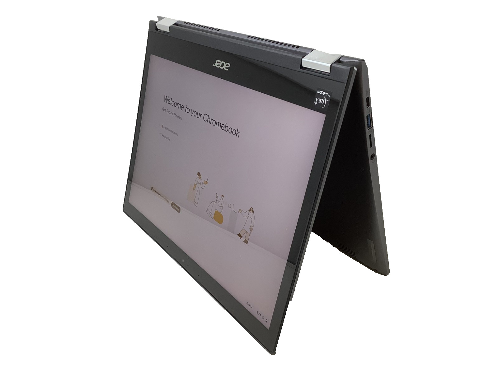 Acer Chromebook Spin CP713-1WN-55HT 13.5″ Touch i5-8250U @ 1.6 8GB RAM 64GB eMMC