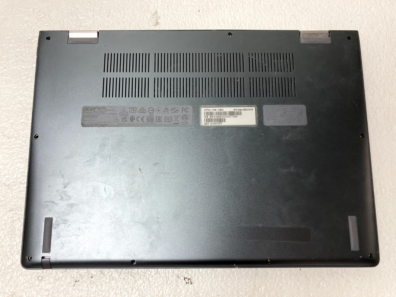 Acer Chromebook CP714-1WN 14″ i5-12th Unknown RAM NO SSD Parts *READ