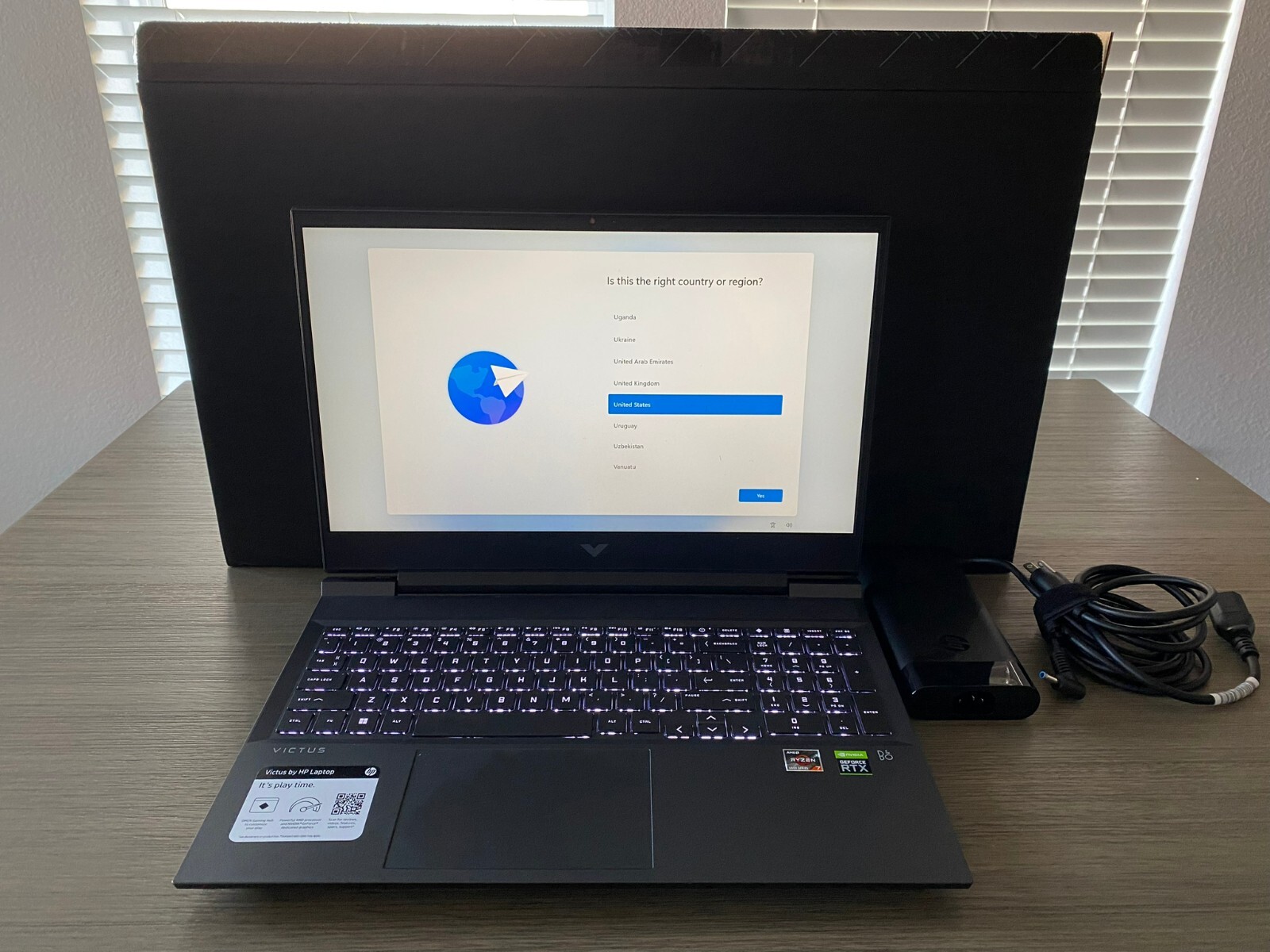 HP Victus 16-e1163nr 144Hz AMD Ryzen 7 6800H 6800u 512GB 16GB RTX 3050 backlit