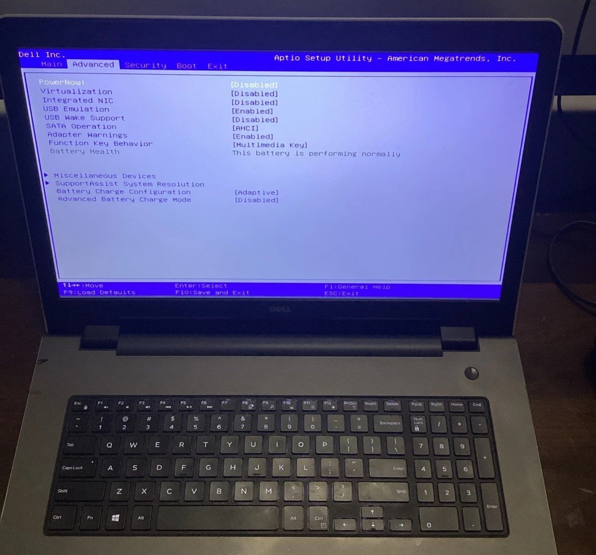 Dell Inspiron 5755 AMD A11 8GB DDR3L 128GB SD Win11 Home