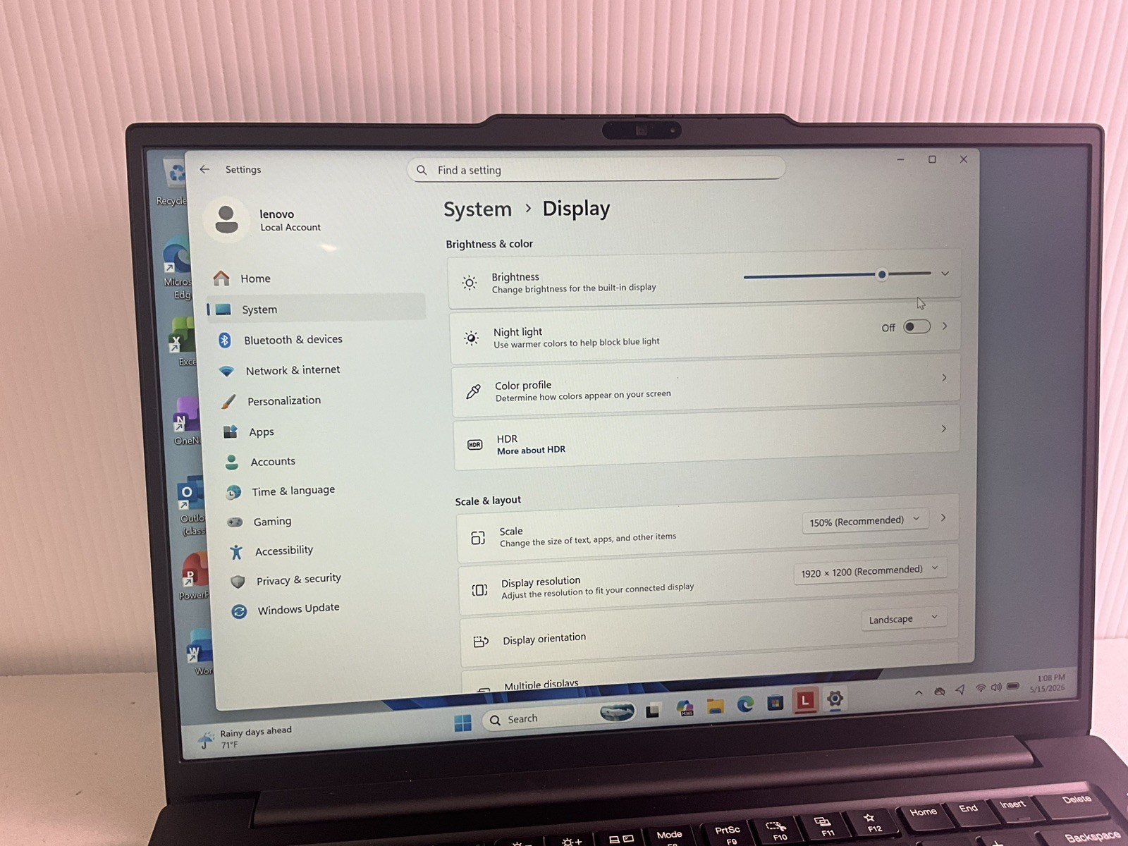 Lenovo Thinkpad E14 Gen 7 Touch Core 7 240H 16GB Ram 512GB SSD Windows 11 Pro
