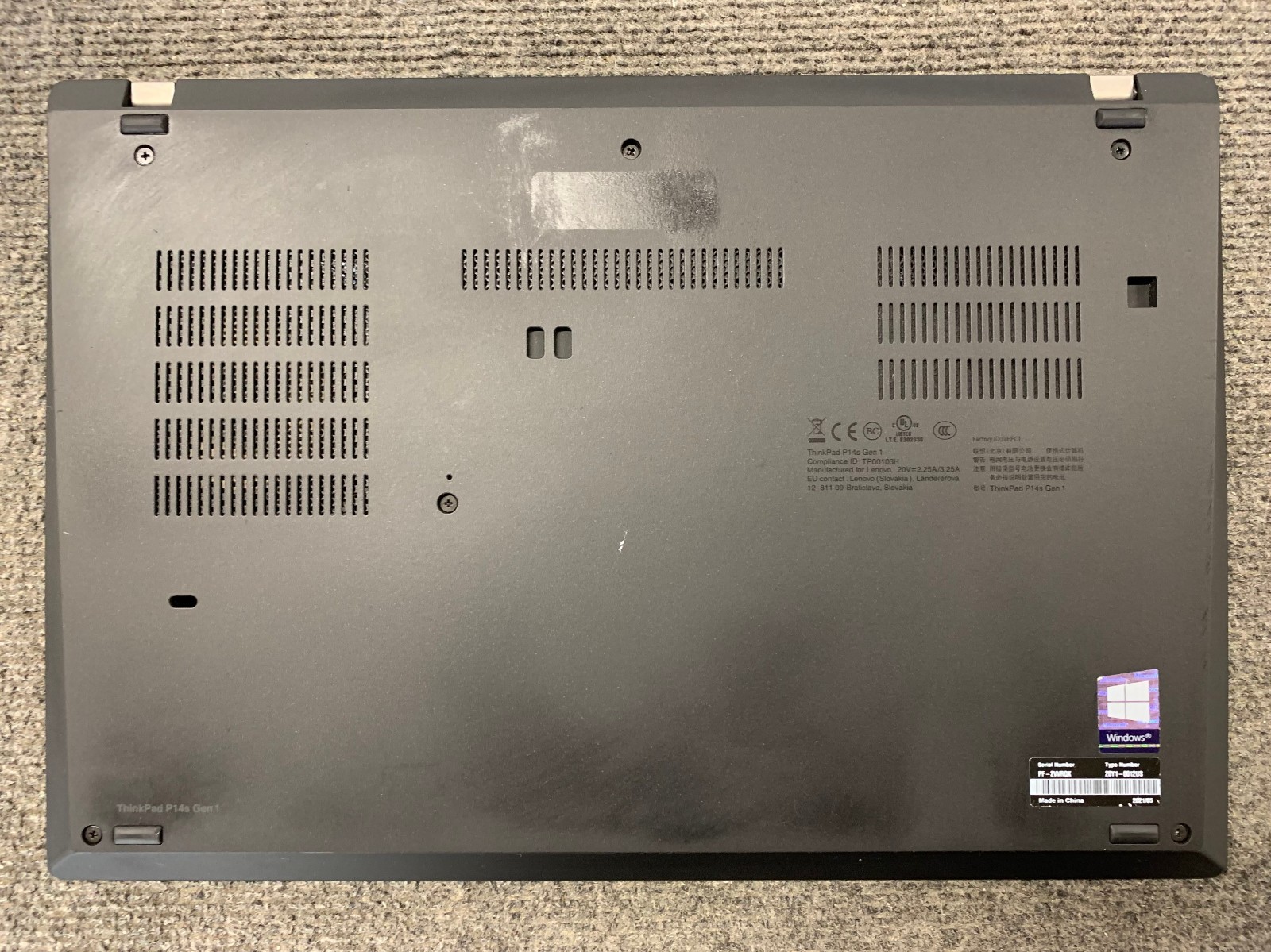 Lenovo ThinkPad P14s Gen 1 14″ Laptop AMD Ryzen 7 PRO 4750U 16GB RAM 512GB NVMe