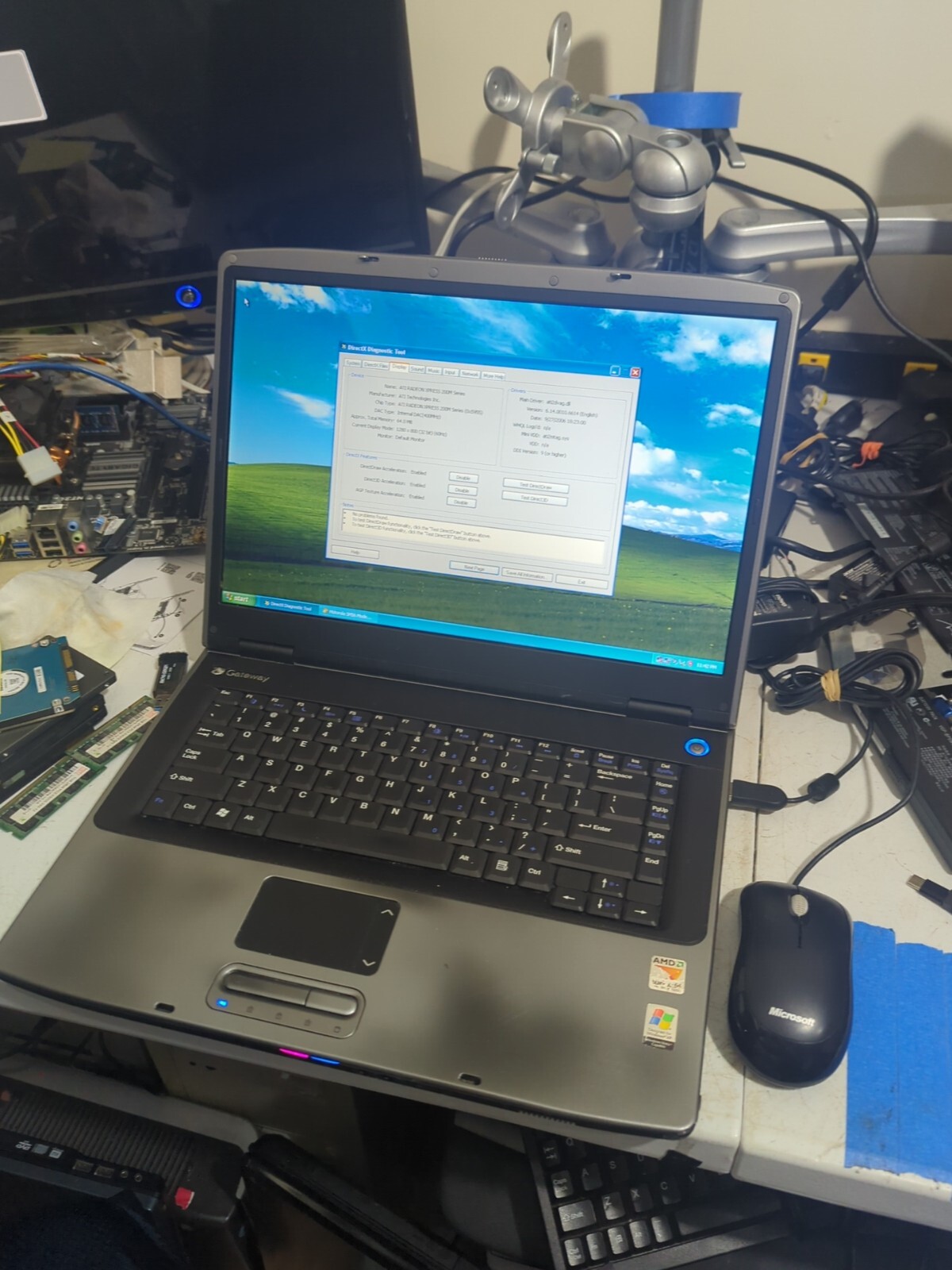 Gateway Mx6433 Laptop (xp-50gb Ssd-1gb Ram-200m Gpu-dvd)
