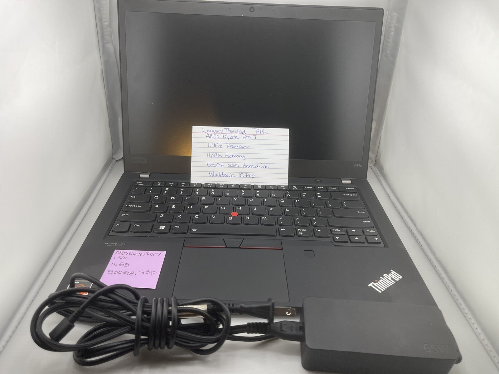 Lenovo ThinkPad P14s Gen 2i 14” (512GB SSD, AMZ RYZEN 7 Gen., 4.70 GHz,
