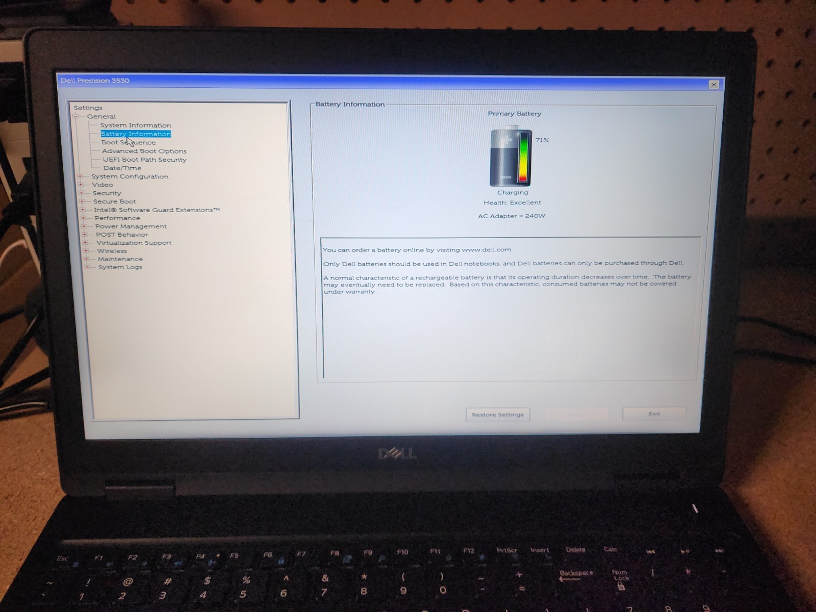 Dell Precision 3530 i5-8400H 2.5GHz No RAM/HDD/OS Quadro P600 GPU