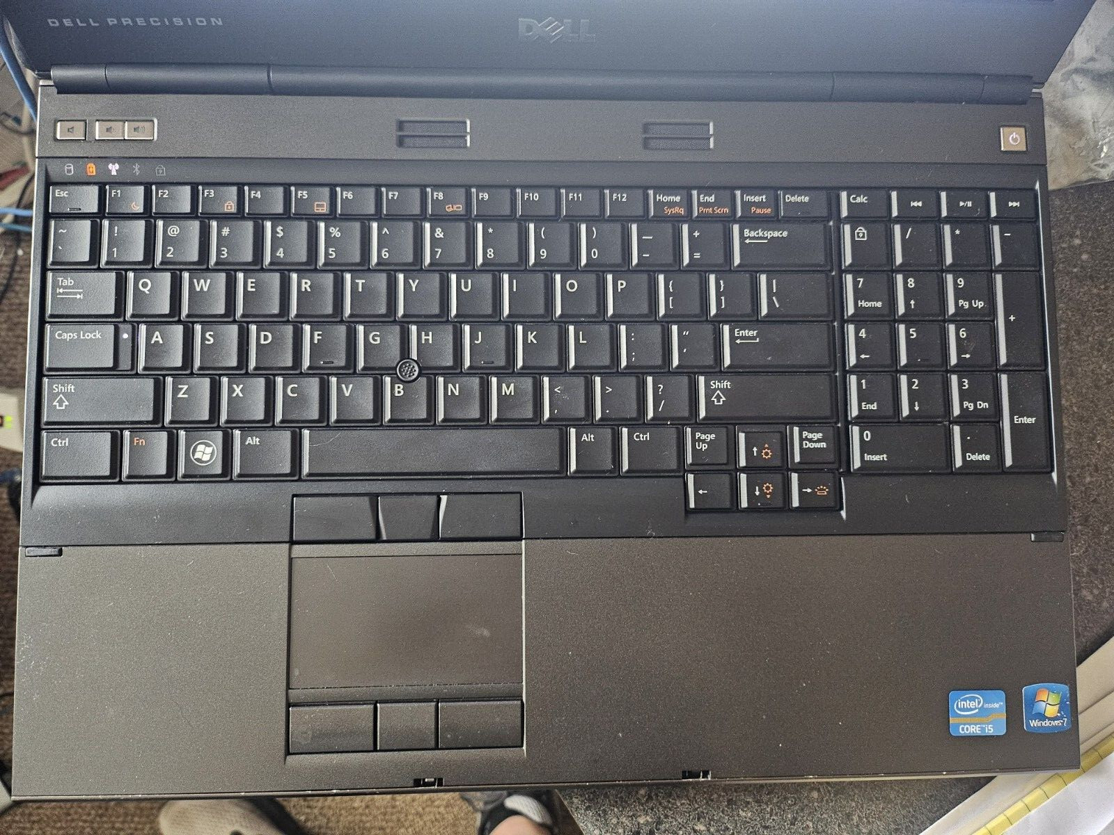Dell Precision M4600 15.6” Intel Core i5-2520M @ 2.50GHz 8GB 240GB Bad Battery