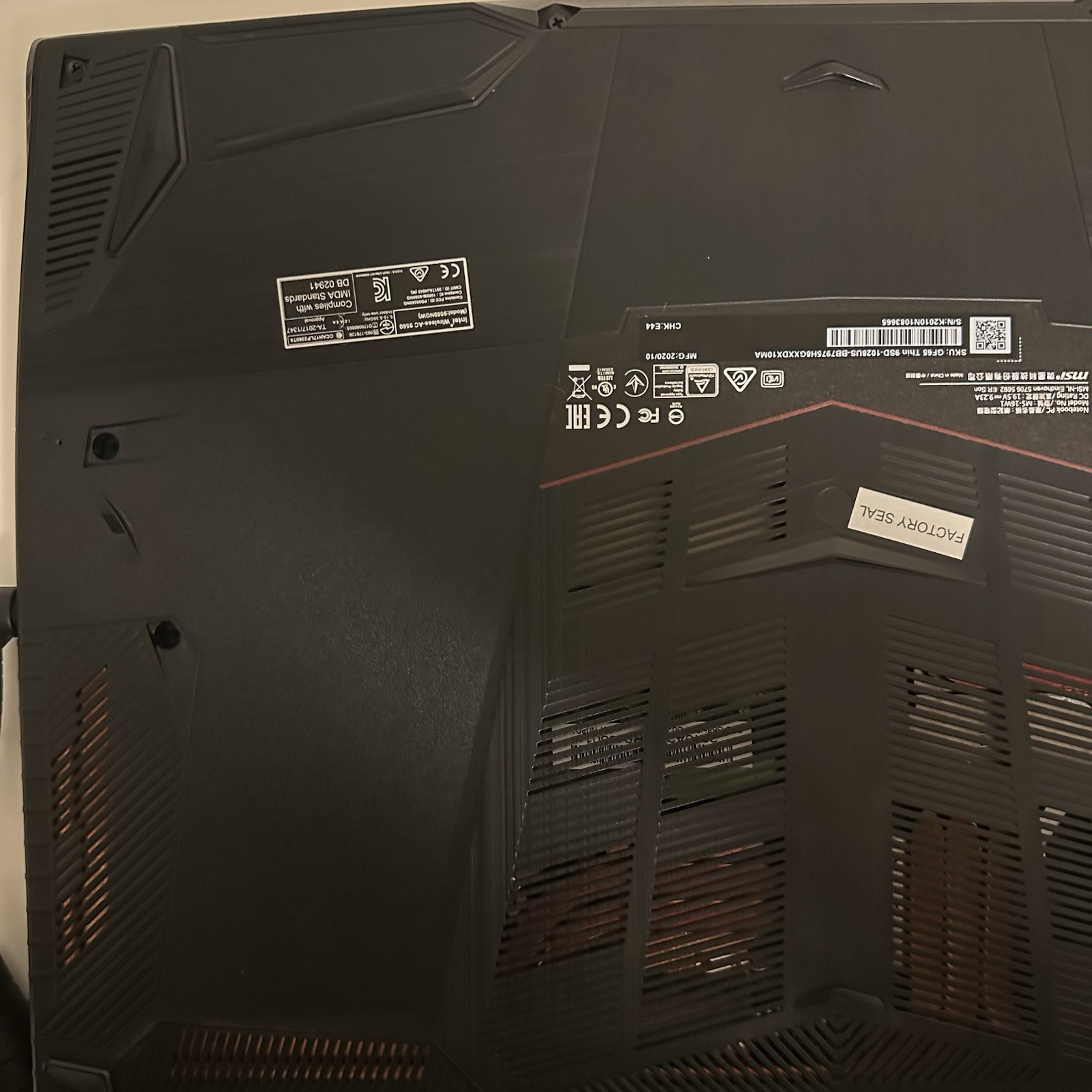 UPGRADED MSI GF65 Thin 9SD-837 Gaming Laptop i7-9750H 32GB 512GB SSD GTX 1660Ti