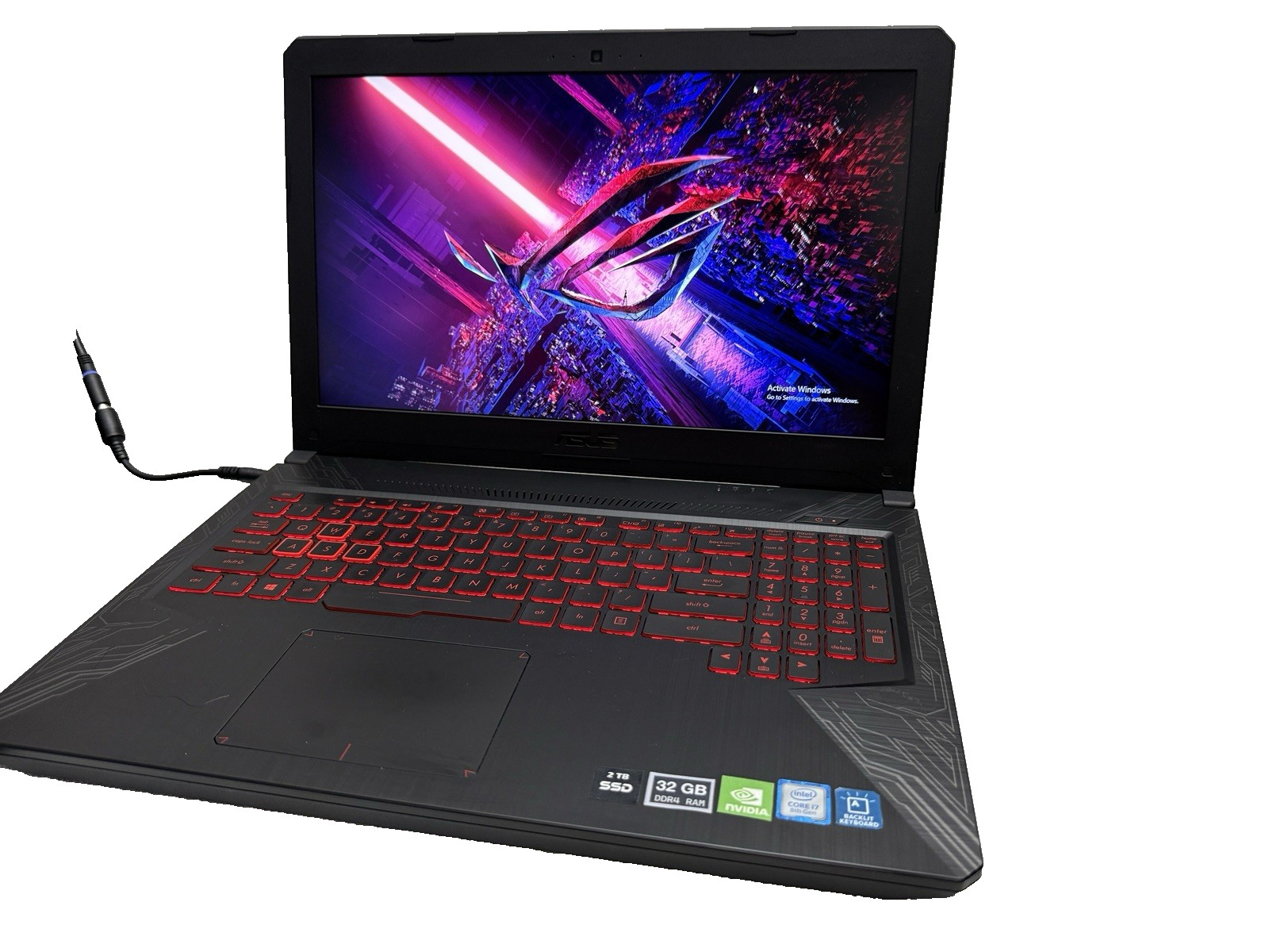 15.6″ Asus TUF FX504G | Hex-i7 8th w/GeForce | 16G | 128G SSD+1TB HDD | xBATTx