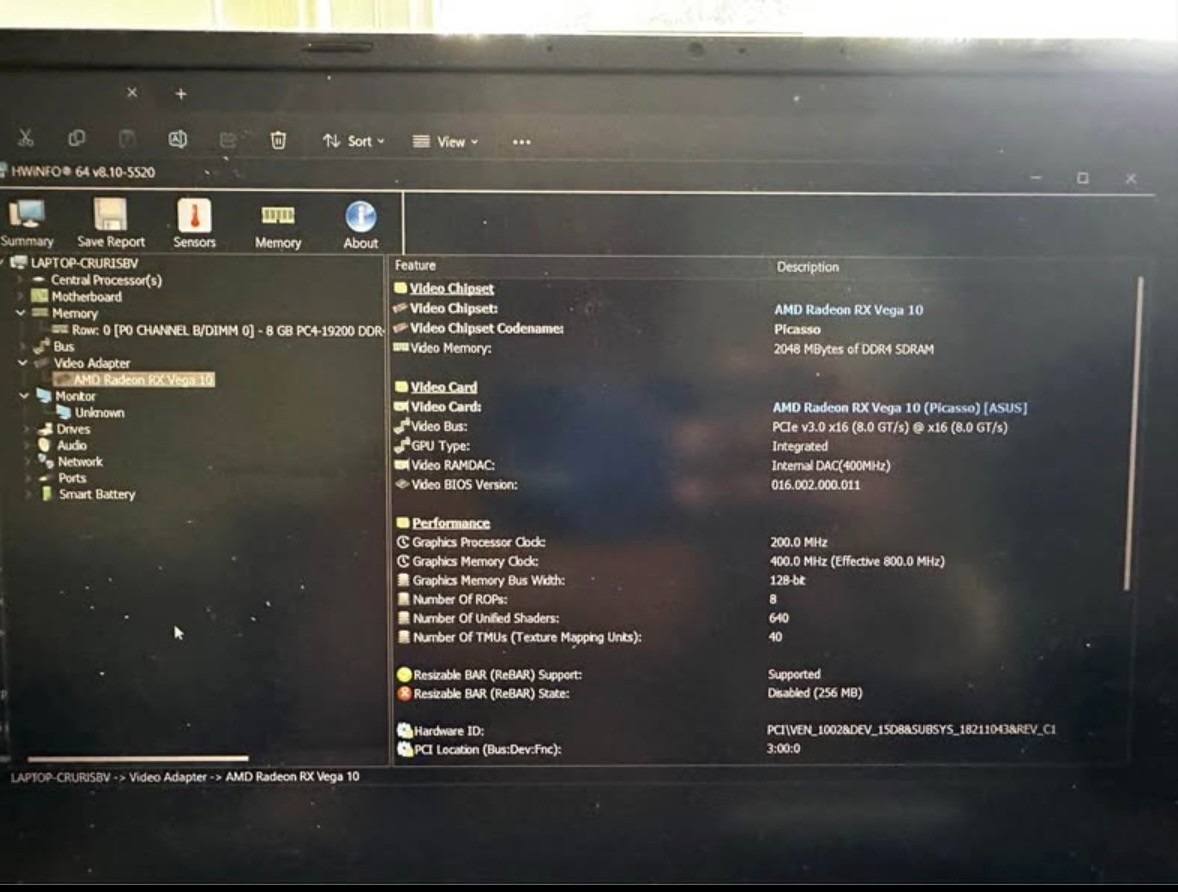 ASUS VivoBook 15 Laptop AMD Ryzen 7 3700U 8GB RAM 256GB SSD Vega 10 Win10