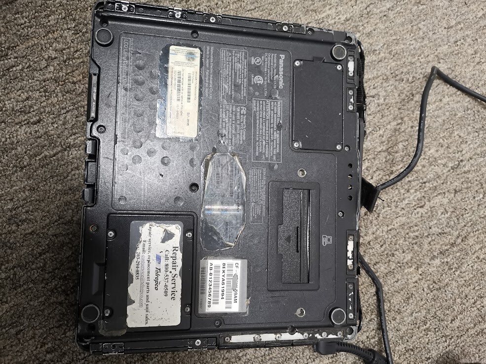 Panasonic Toughbook CF-19 CF-19FHGAXAM 120GB (I Don’t have the login password)