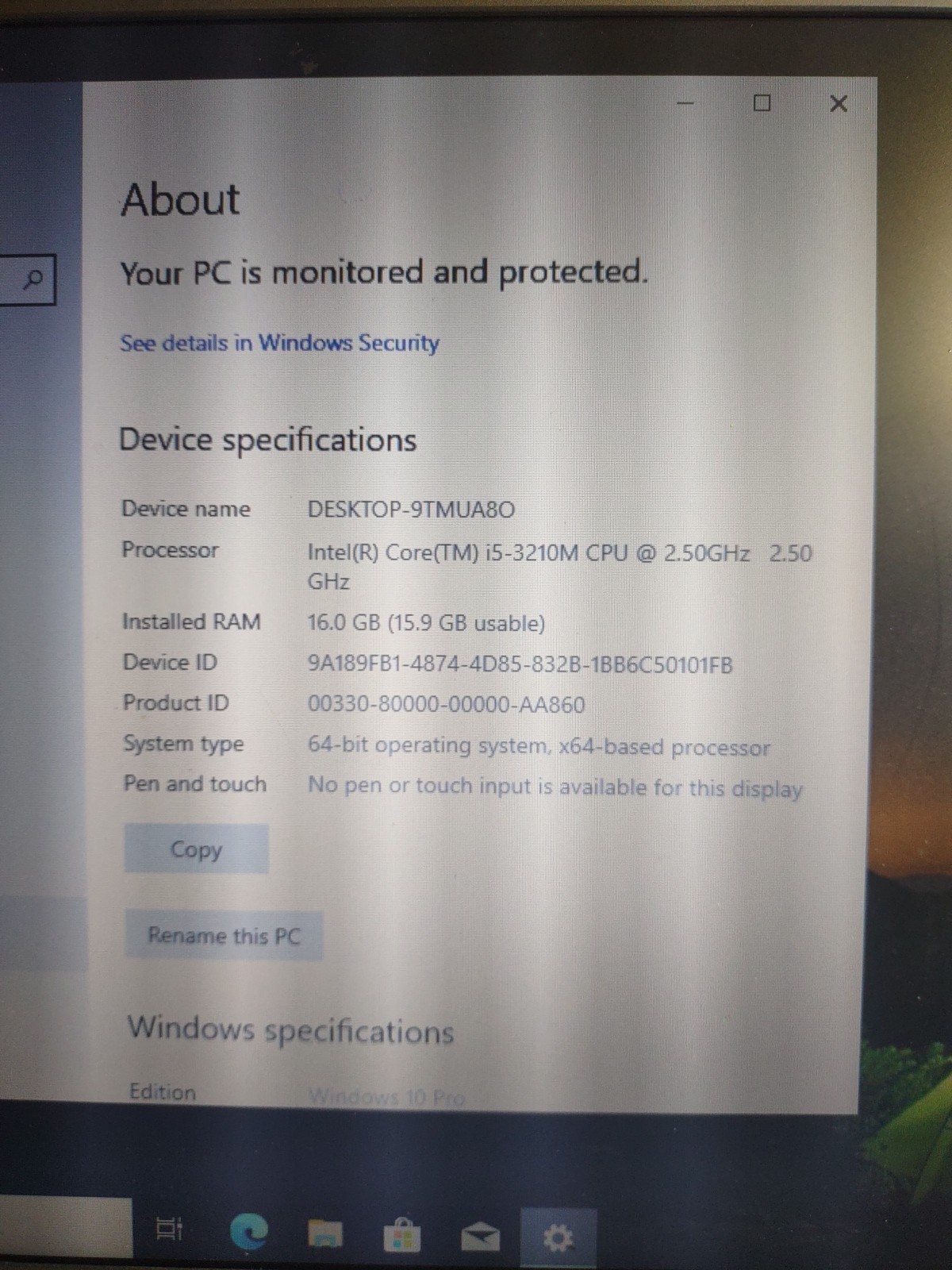 Dell Vostro Laptop