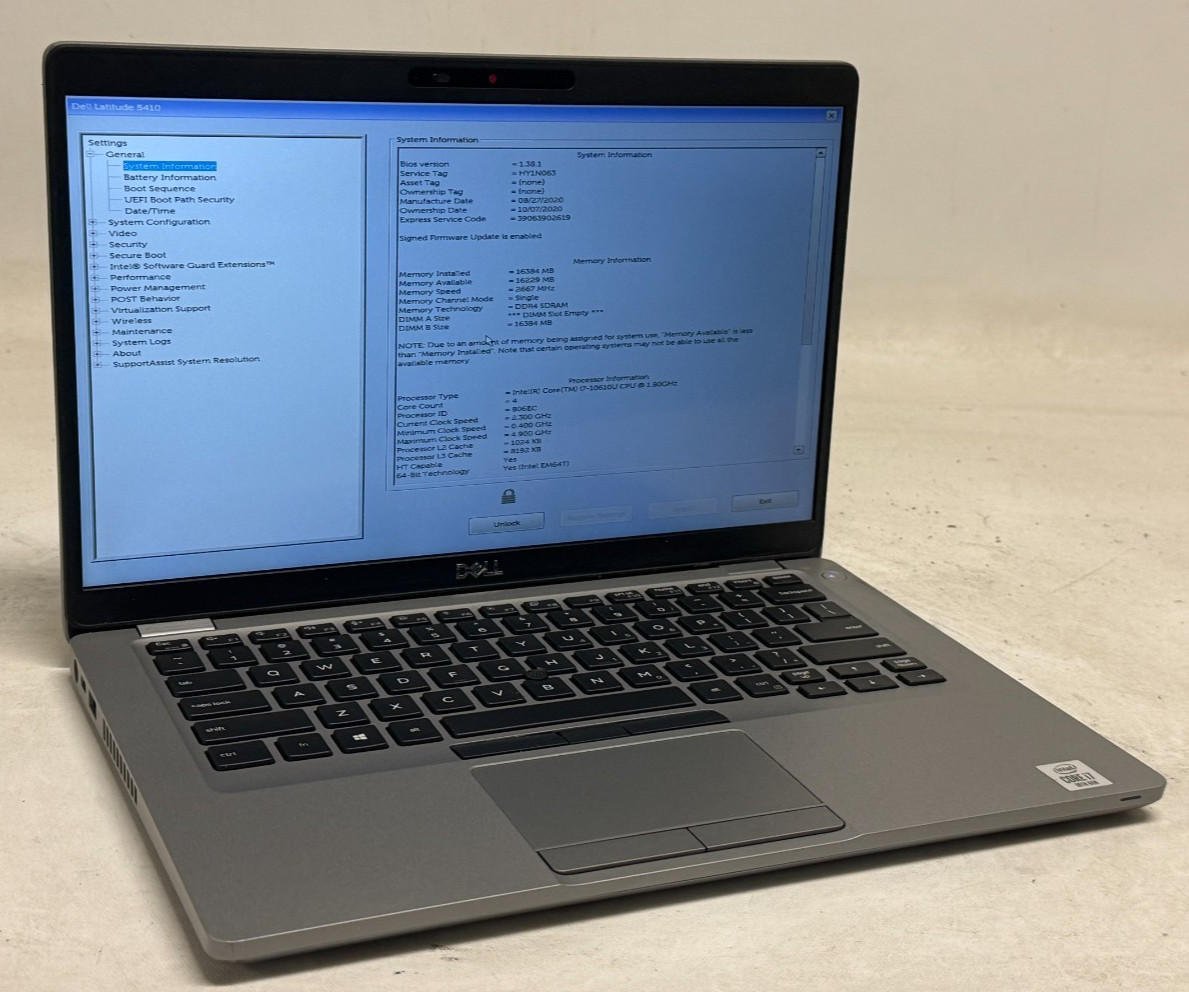Dell Latitude 5410 14″ (i7-10610u 1.80GHz – 16GB RAM – 256GB SSD – Win11Home)