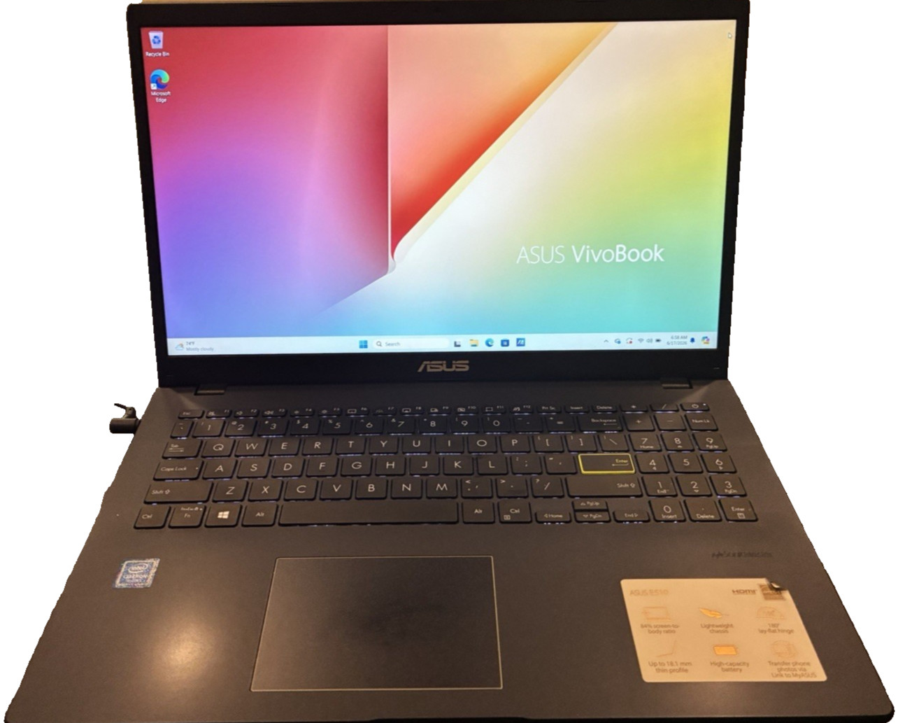 Asus VivoBook E510MAB_L510MA 15.6″ 4 GB RAM 128GB