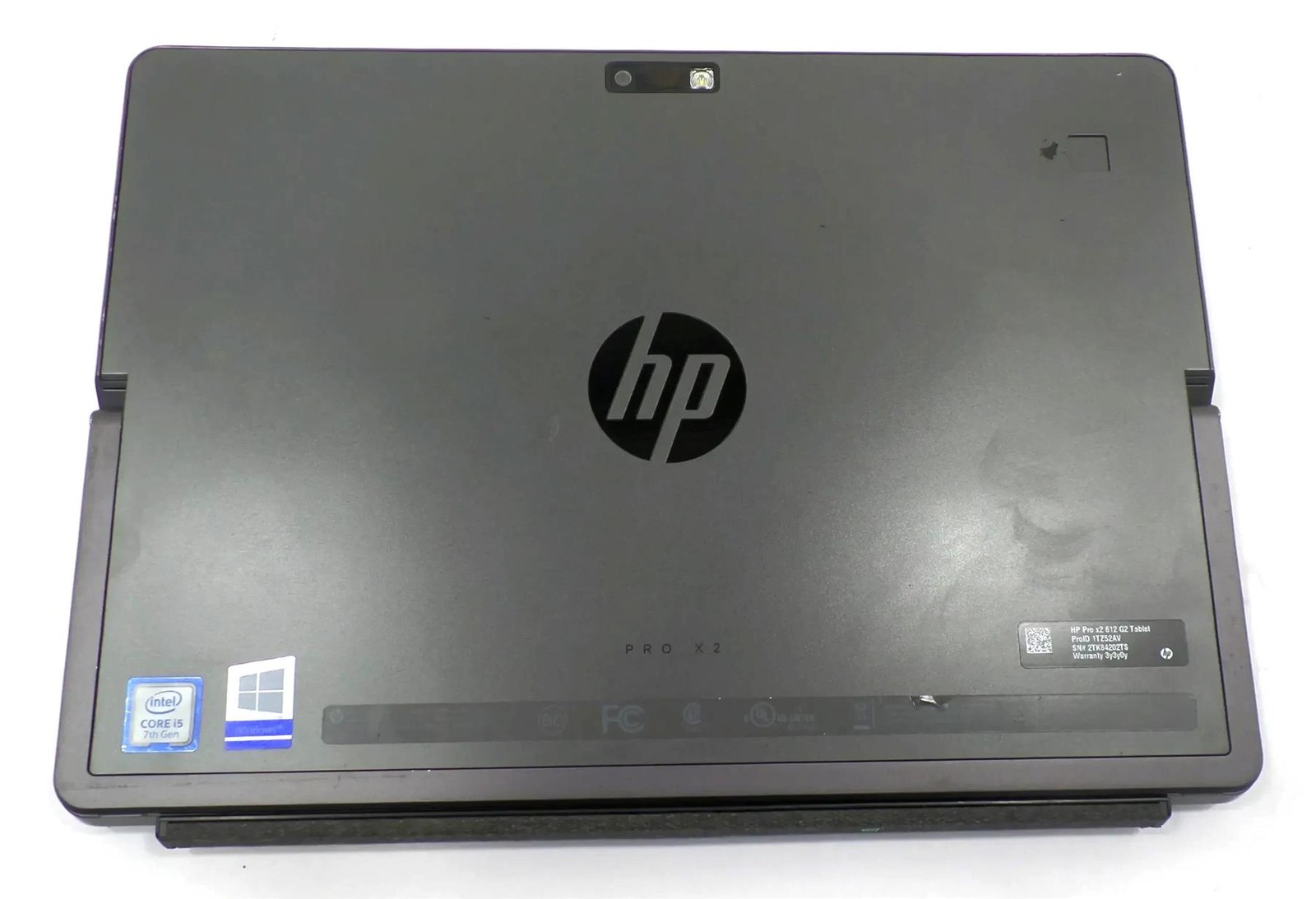 HP Pro X2 612 G2 Tablet Core i5-7Y54 1.20GHz 8GB 256GB SSD