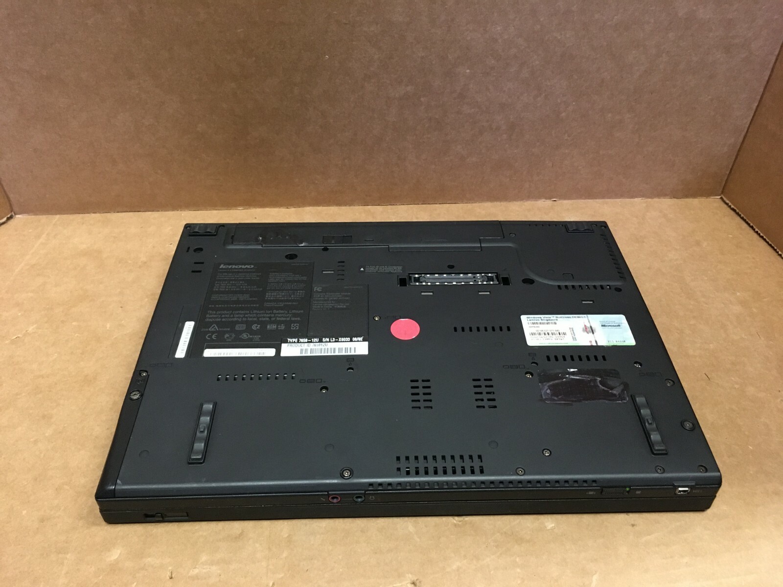 IBM Lenovo ThinkPad T61 14″IN LCD T7300 2.00GHz 2GB RAM 80GB HDD Windows XP PRO