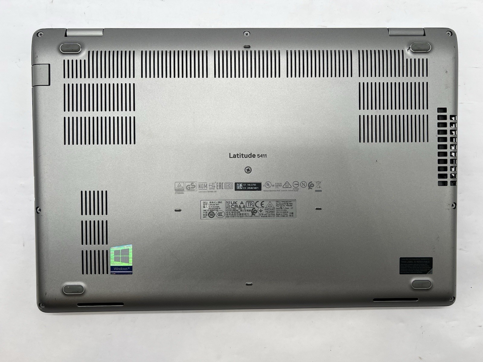 Dell Latitude 5411, i5-10400H CPU, @ 2.60GHz, 8GB RAM, 256GB NVMe-No OS/Charger