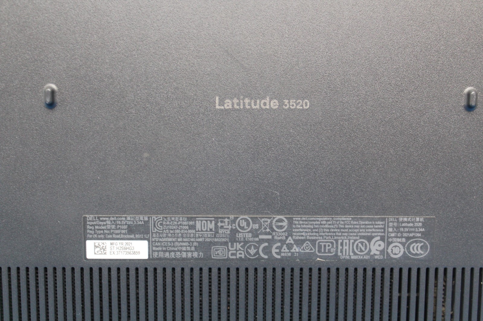 LOT-2 Dell Latitude 3520 15″ FHD i5-1135G7 16GB RAM 256GB NVMe NO Windows T9A13