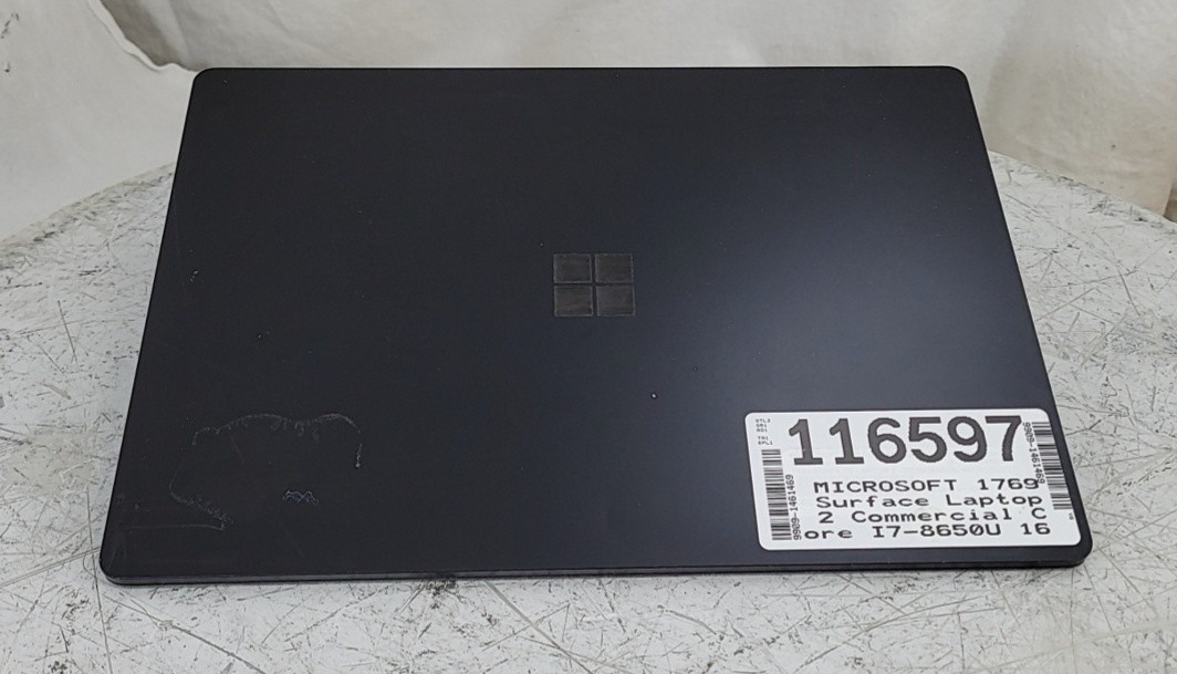 MICROSOFT 1769 Surface Laptop 2 Commercial Core I7-8650U 16GB 512GB SEE NOTES