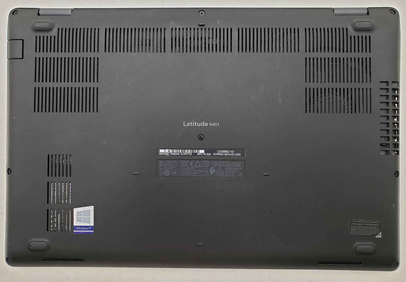 Dell Latitude 5401 Intel Core i5-9400H 16GB RAM 256GB SSD Windows 11 Laptop PC.