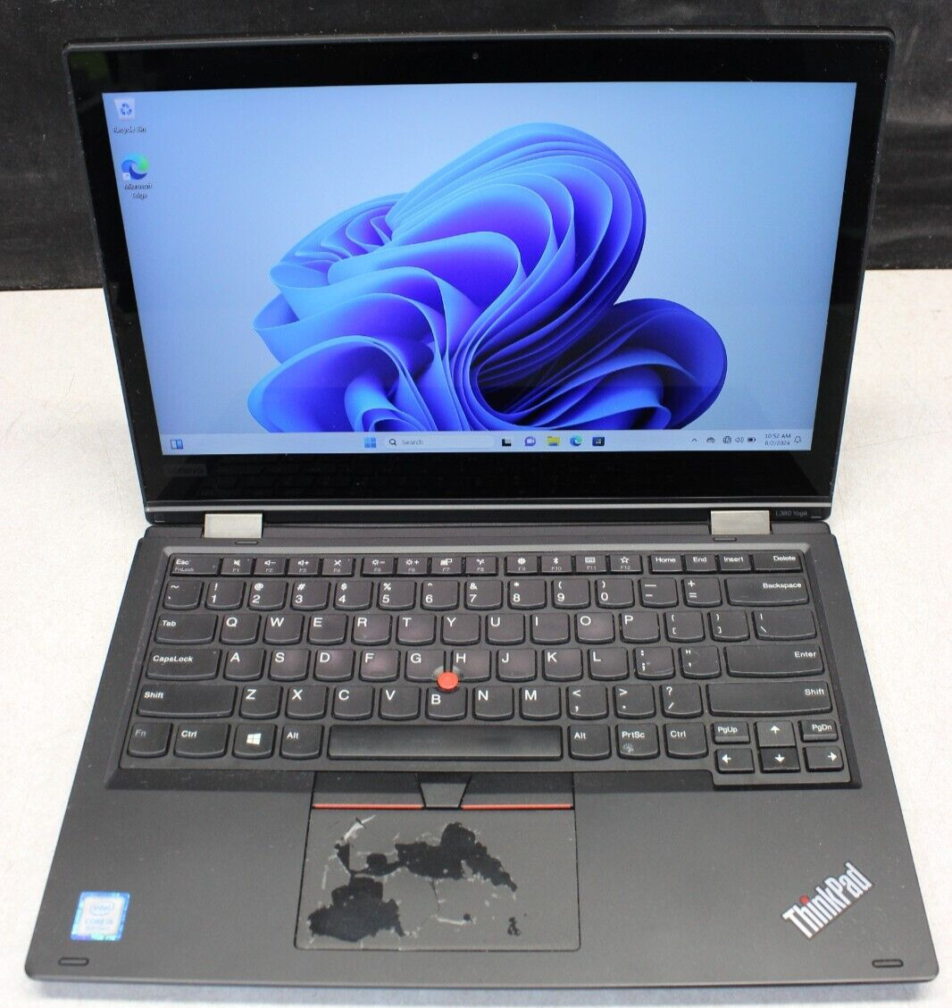 Lenovo Thinkpad L380 Yoga I5-8250U 256GB M.2 16GB DDR4 Win11Pro*See Description