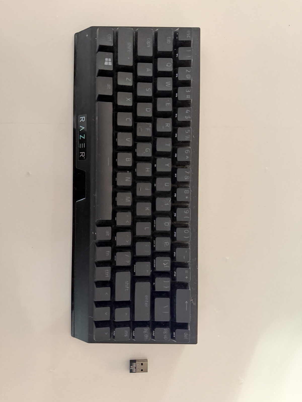 Omen 15 laptop with Razer Mouse, Razer Mousepad, Razer Keyboard, and charger.