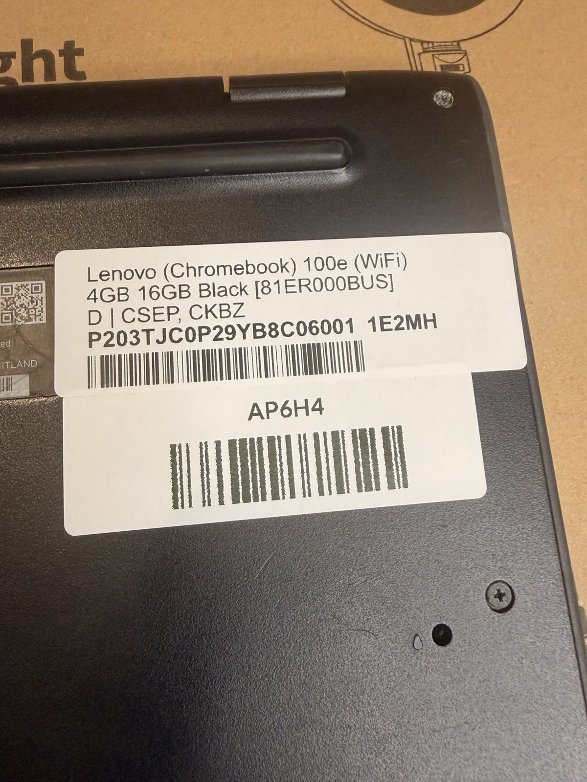 Lenovo 100e Chromebook 11.6″ 4GB/16GB BLACK