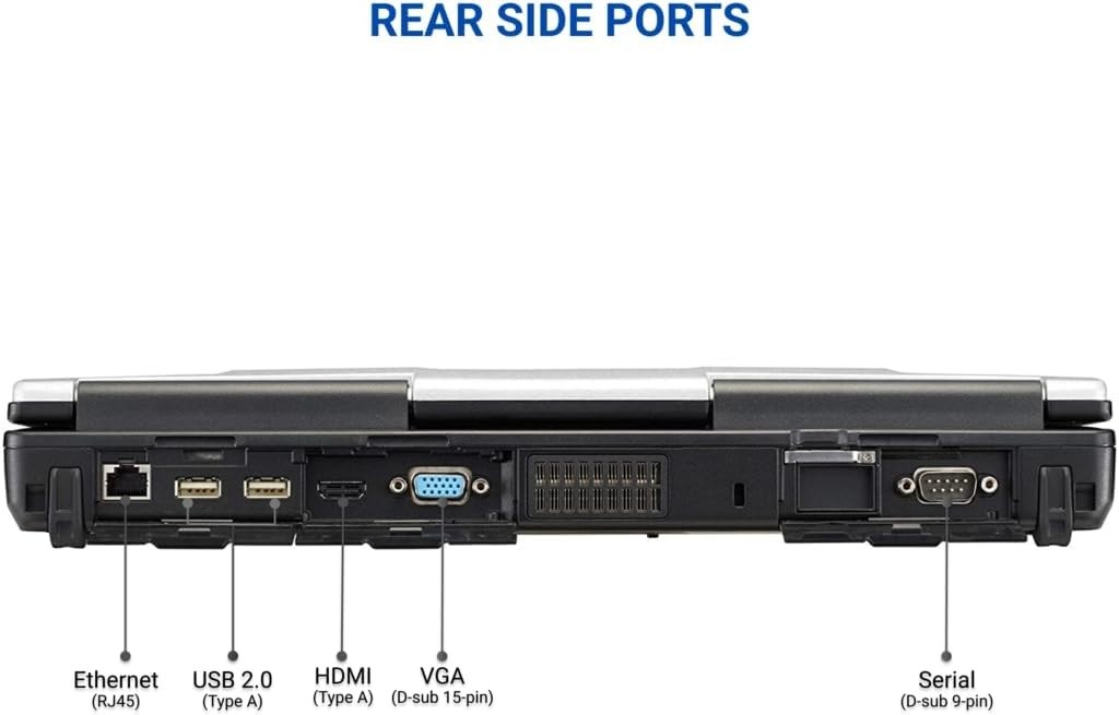 Panasonic Toughbook CF-53 MK4 Touch i5-4310U, 8GB 512GB, 4G LTE, Linux Ubuntu OS