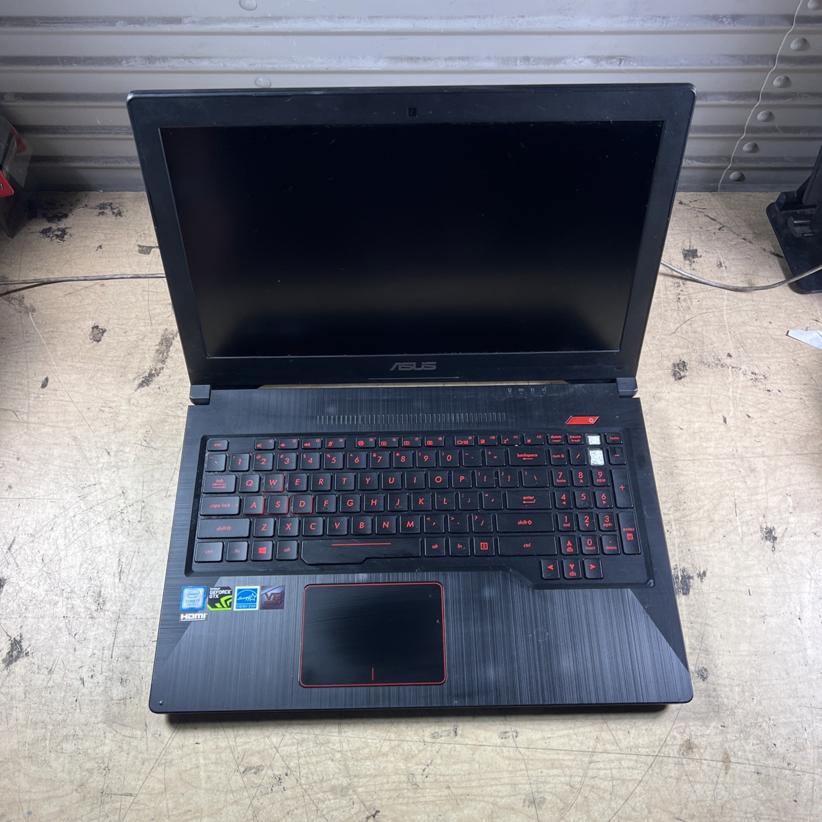 ASUS FX503V INTEL CORE I7 7TH GEN NO RAM **UNTESTED