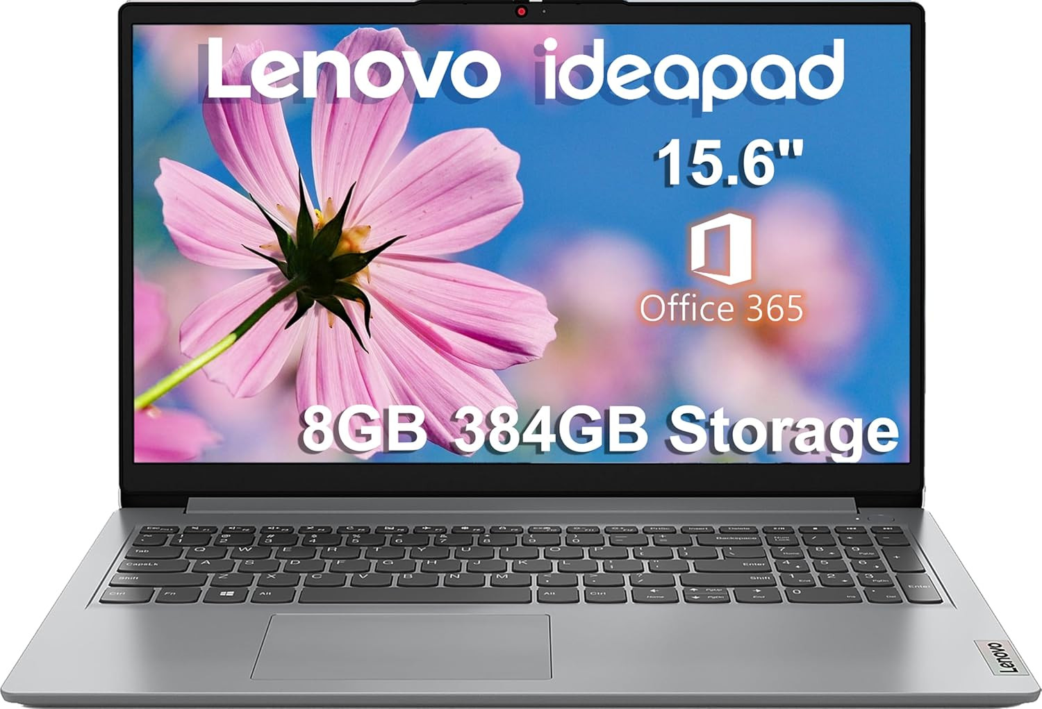 Lenovo Ideapad 1I 15.6″ HD Laptop (8GB RAM, 384GB (256GB SSD+128GB Emmc), 1-Year