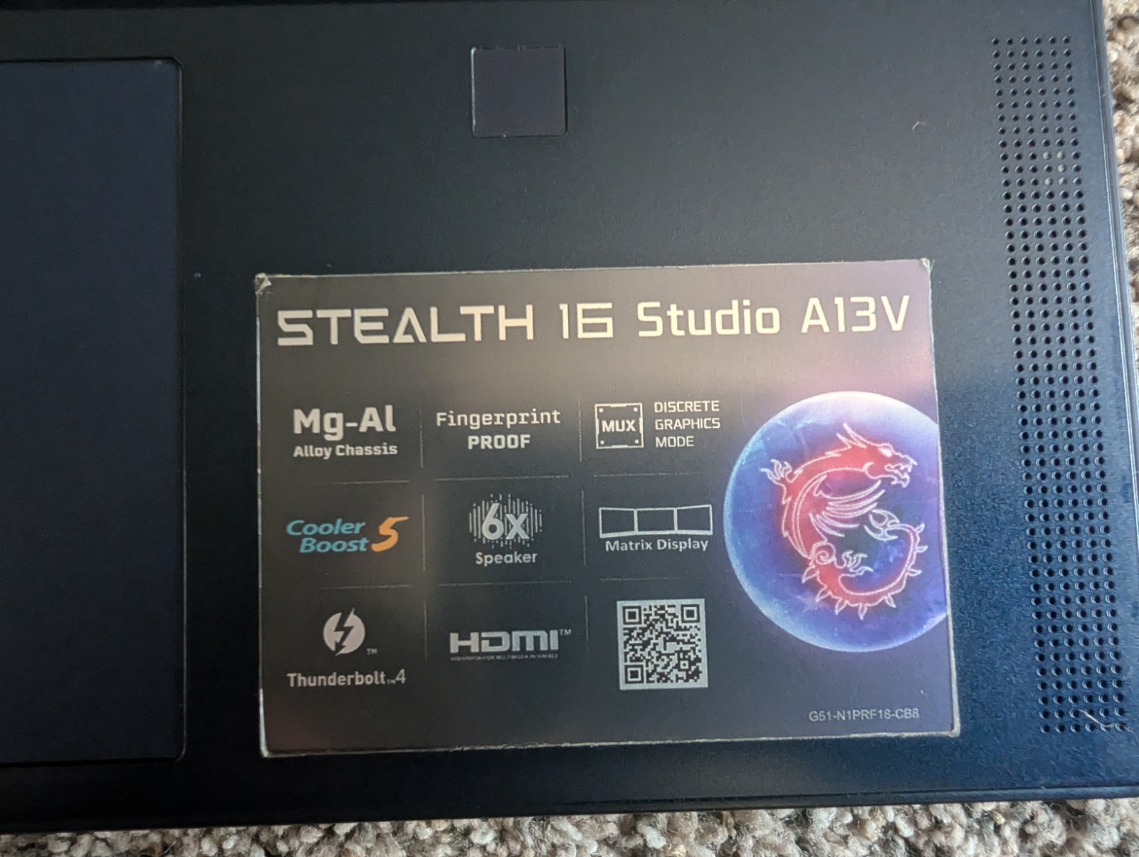 MSI Stealth 16 Studio A13VG-056US 16″ (1TB SSD, Intel Core i7-13620H,…
