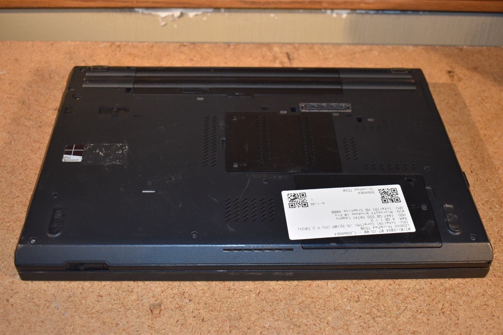 Lenovo ThinkPad T530 Intel Core i5-3210 8GB RAM 512GB SSD Windows 10 Pro Webcam