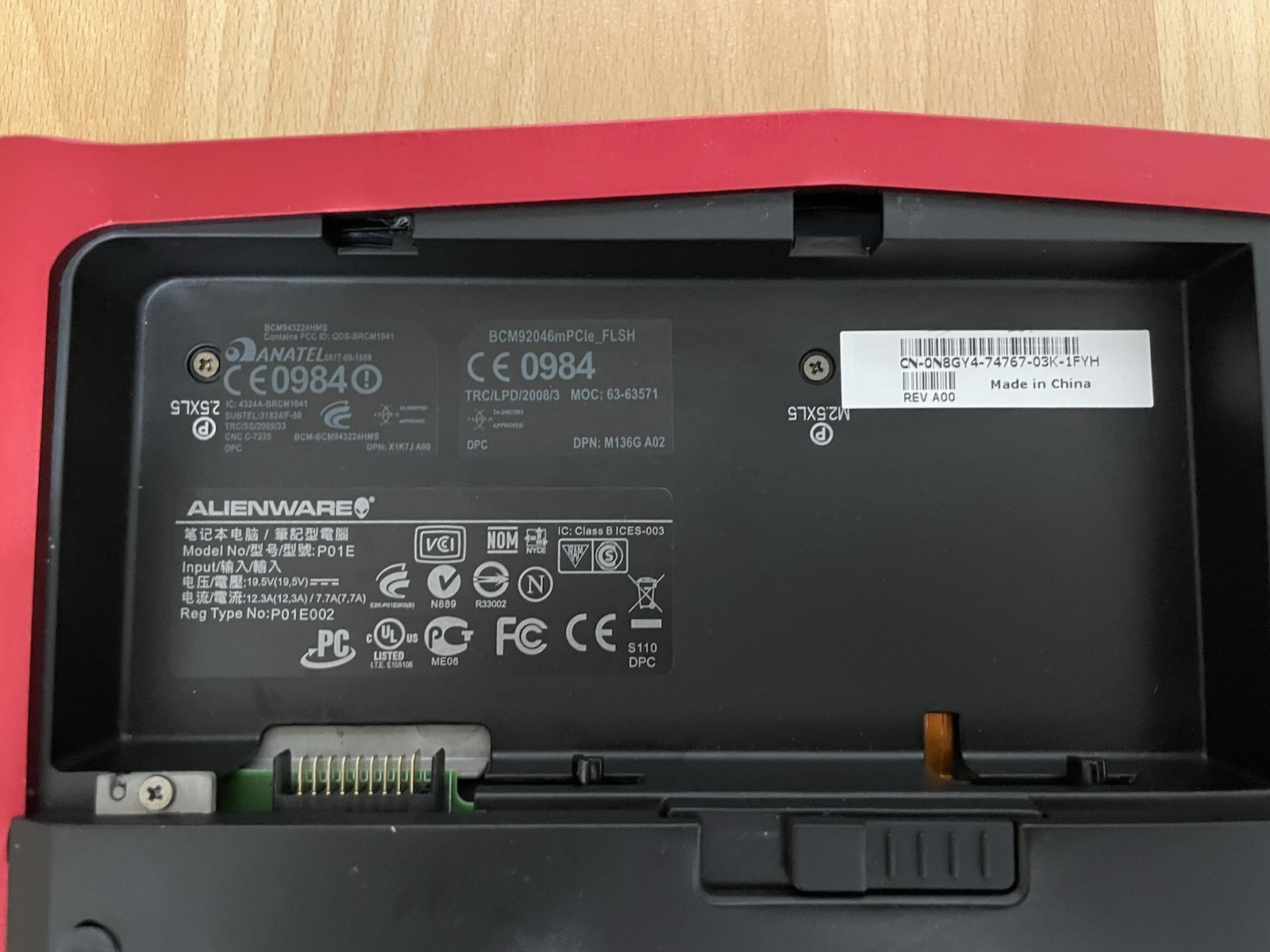 Alienware M17x R2 Nebula Red | 219h Runtime | 1200p | 77% Battery Health | MINT
