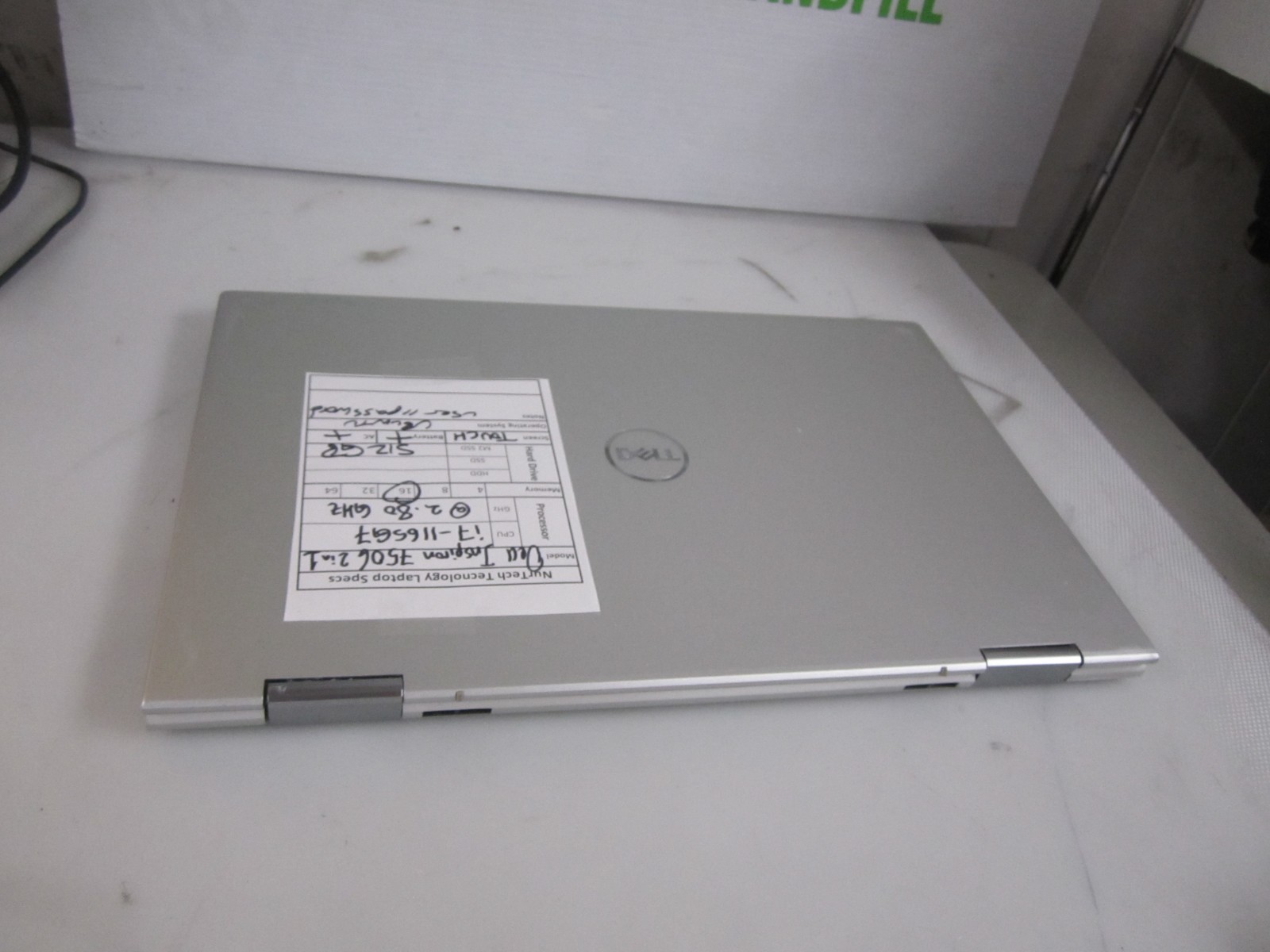 Dell Inspiron 7506 2-in-1 i7-1165G7 2.80GHz 16GB 512GB M2SSD UBUNTU Laptop + AC