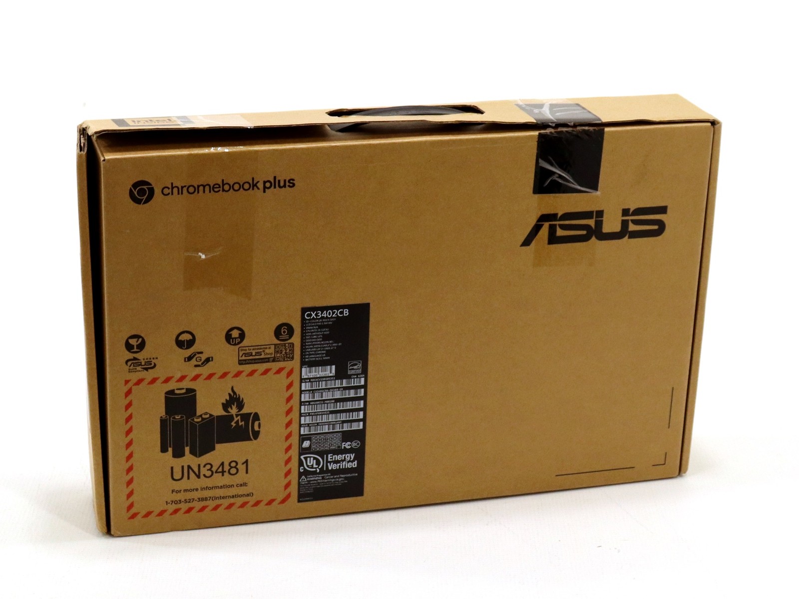 ASUS Chromebook Plus 14″ CX3402CB Intel i3-1215U 8G RAM 128G SSD 90NX06J2-M002B0