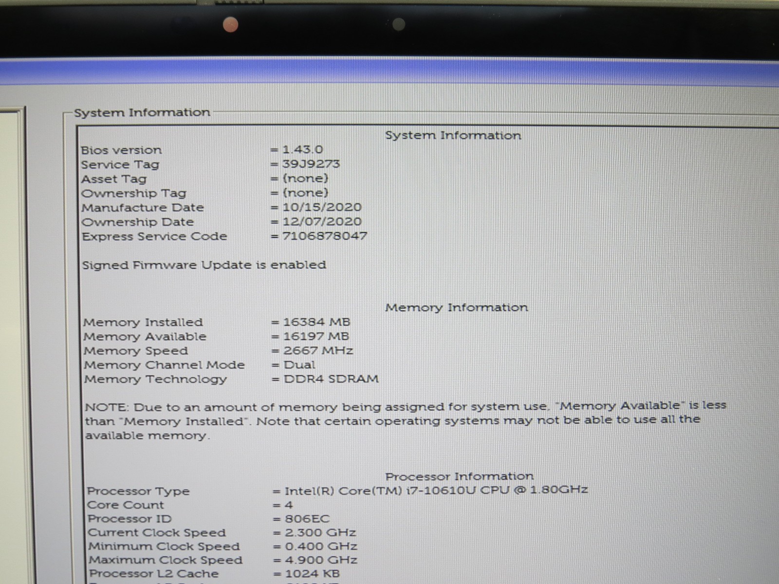 Dell Latitude 7310 | i7-10610U @ 1.8GHz | 16GB / 256GB m2 | 13.3 touch | Win 11