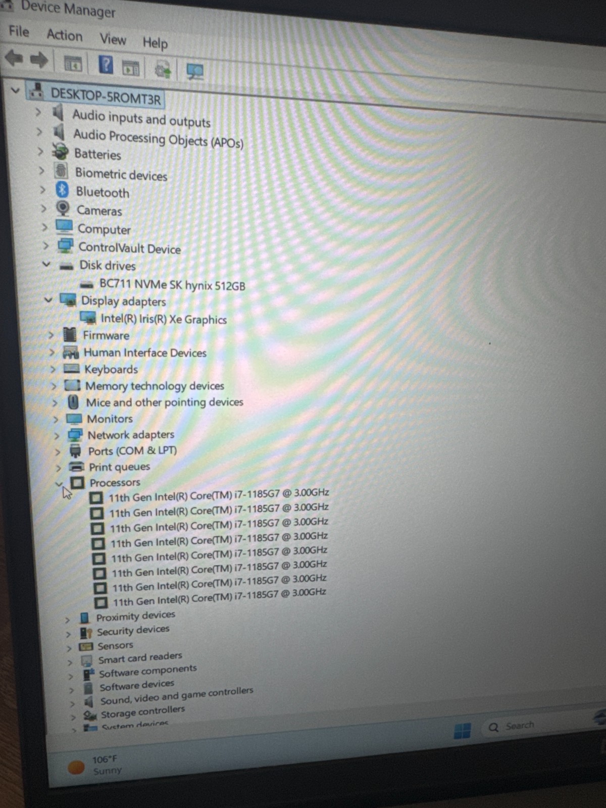 DELL Latitude 5520 i7 11th Gen., 477Gb Storage, 16GB Ram, No power adapter.