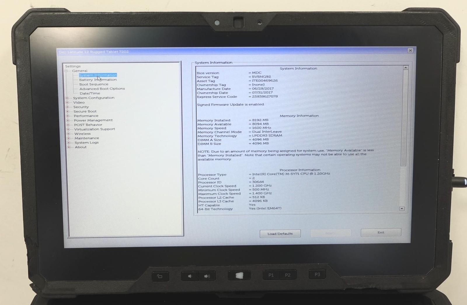 Lot 10 Dell Latitude 12 Rugged Tab 7202 11.6″ Core M-5Y71 1.20GHz 8GB No SSD