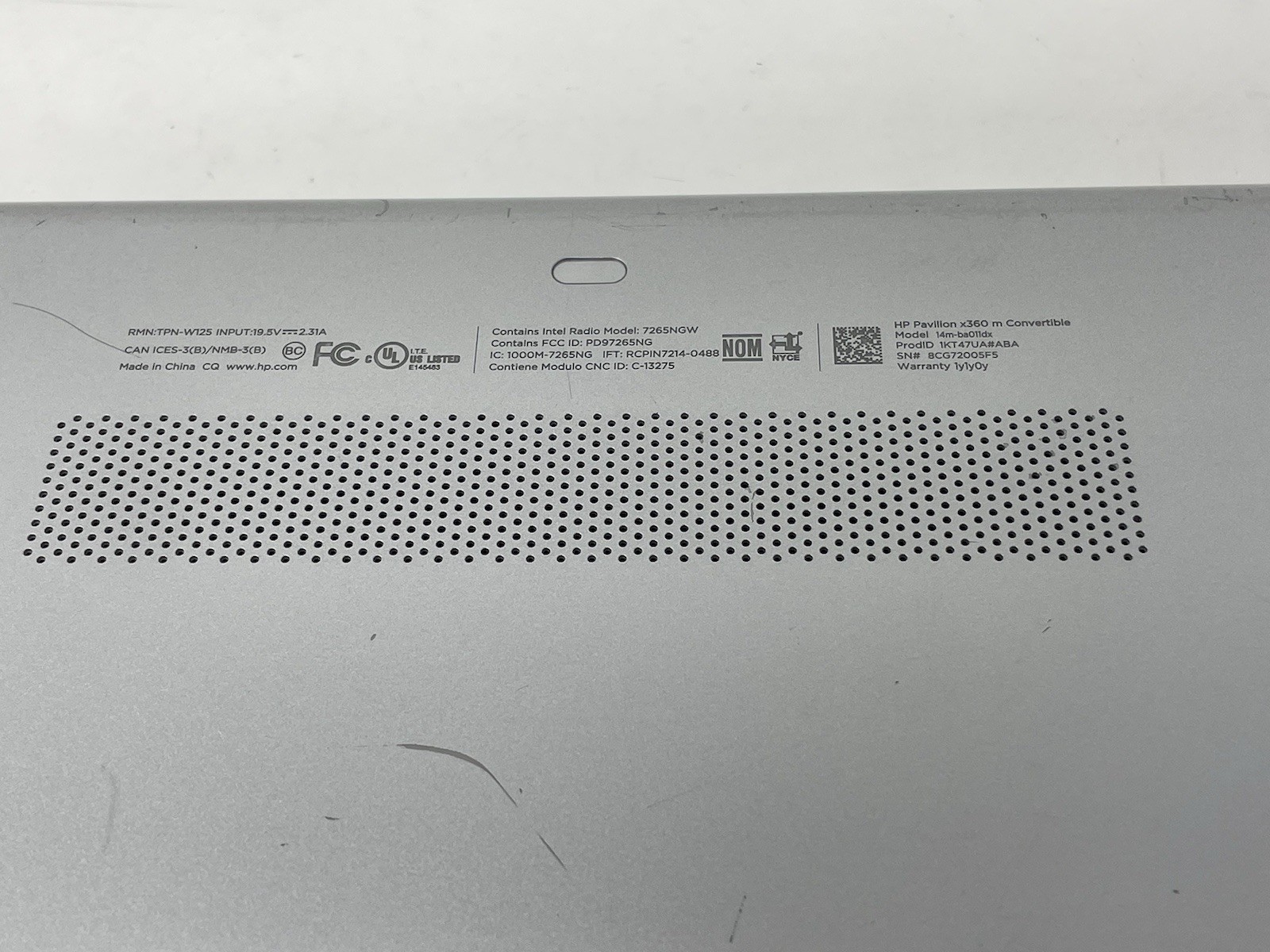 Broken HP Pavilion x360 14m-ba011dx Core i5 8GB 128GB SSD 2-in-1 Touch